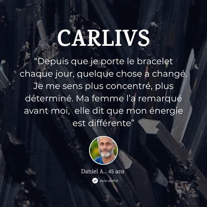 Bracelet Carlivs™ en Hématite