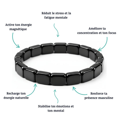 Bracelet Carlivs™ en Hématite