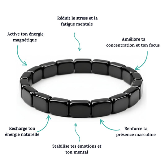 Bracelet Carlivs™ en Hématite